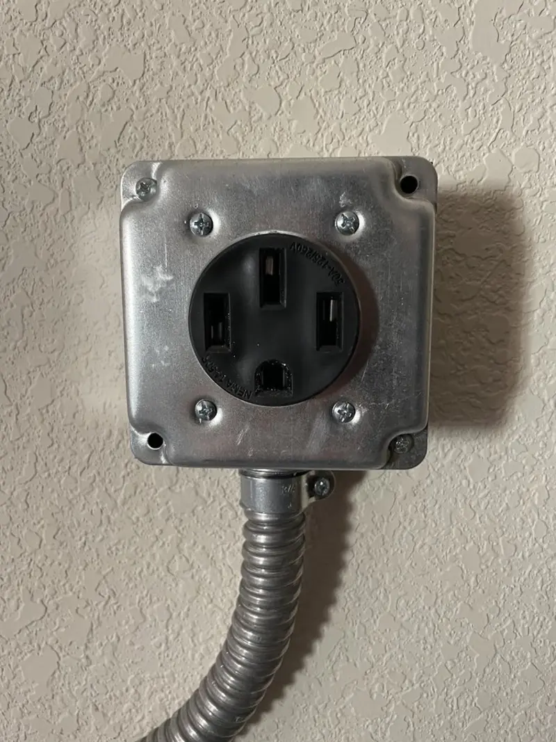 NEMA 14-50 outlet installed for Electrical Panel Upgrade in Salida